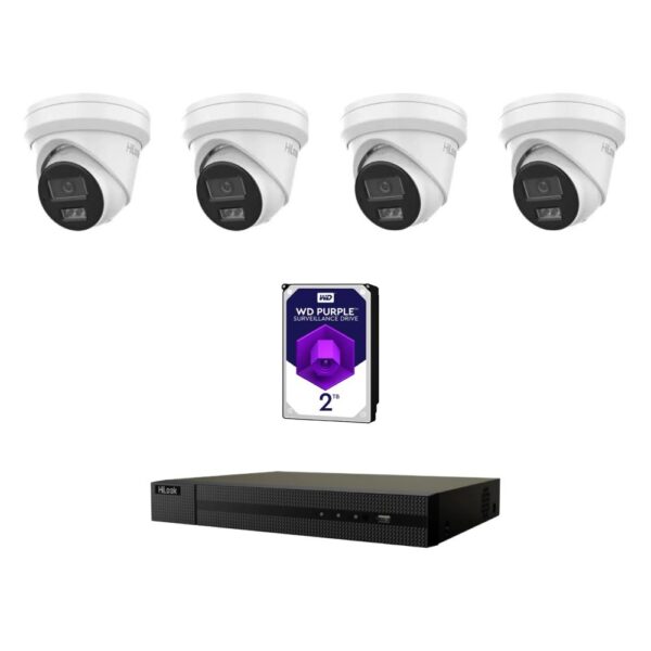 HiLook 4 Camera Setup (6 Mega Pixel) 4 Channel NVR
