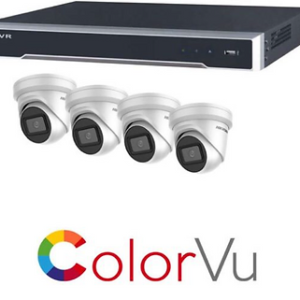 Hikvision Colour Vu 4 Camera Setup (4 Mega Pixel) 4 Channel NVR
